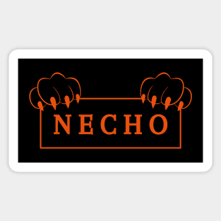 Orange Necho Art Sticker